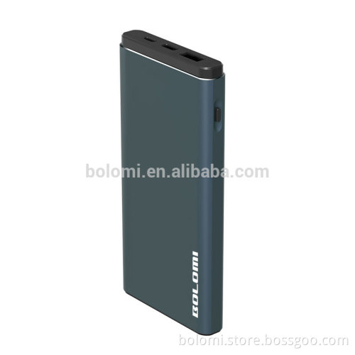 10000mah dual usb power bank charger with Aluminum alloy shell
